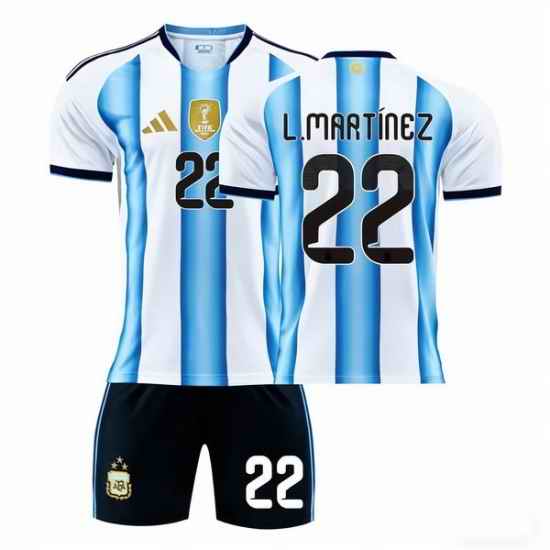 2026 FIFA World Cup Argentina Soccer Home Jersey #22 Lautaro Martinez